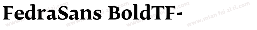 FedraSans BoldTF字体转换
